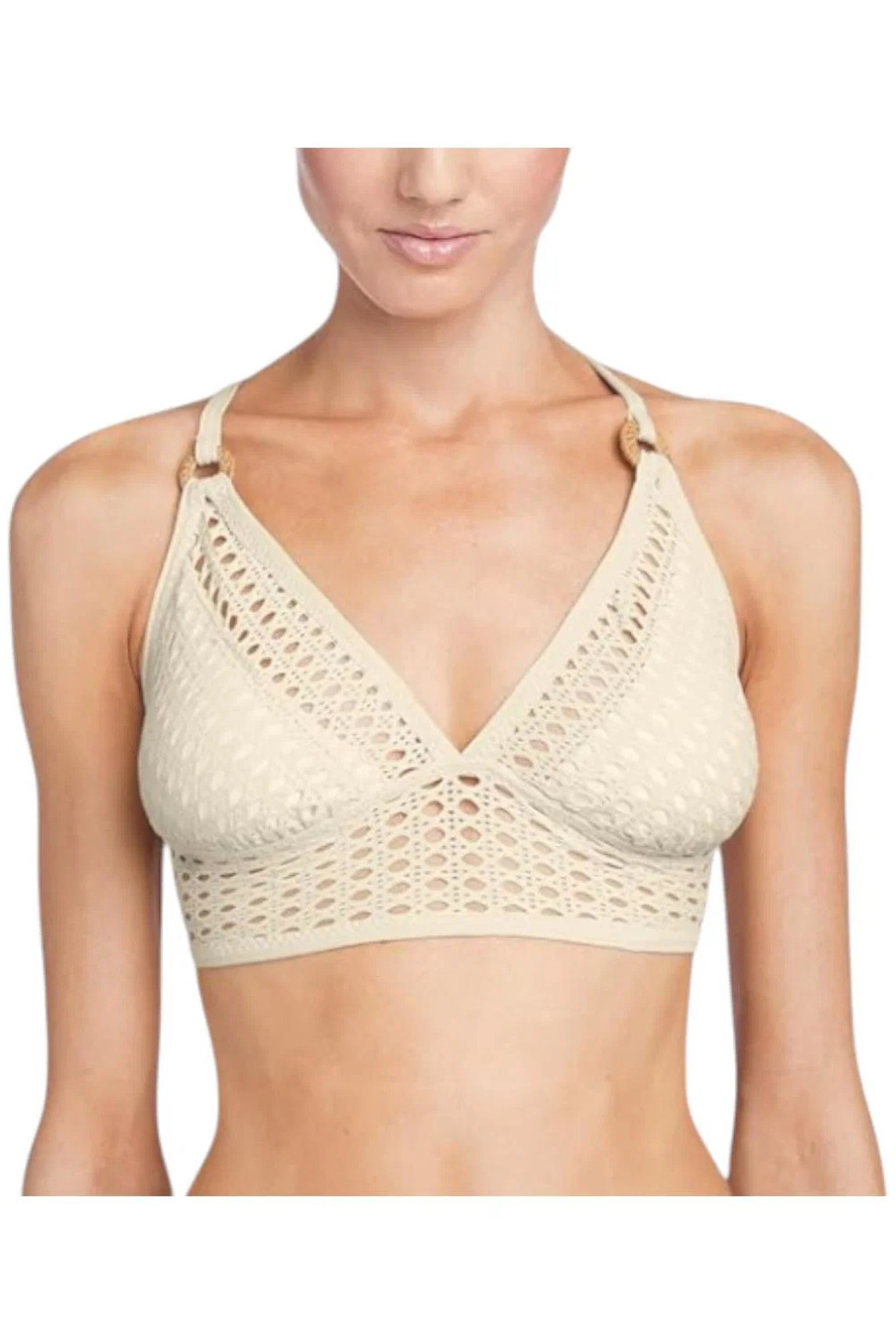 Robin Piccone Women's Marlow Halter Top Ecru - Regular